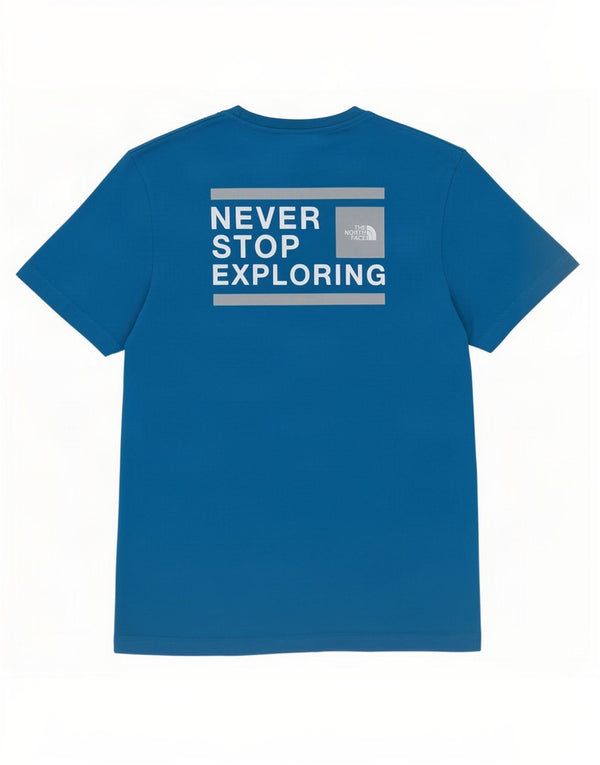 The North Face T-shirt graphique pour hommes, petit, bleu, coton
