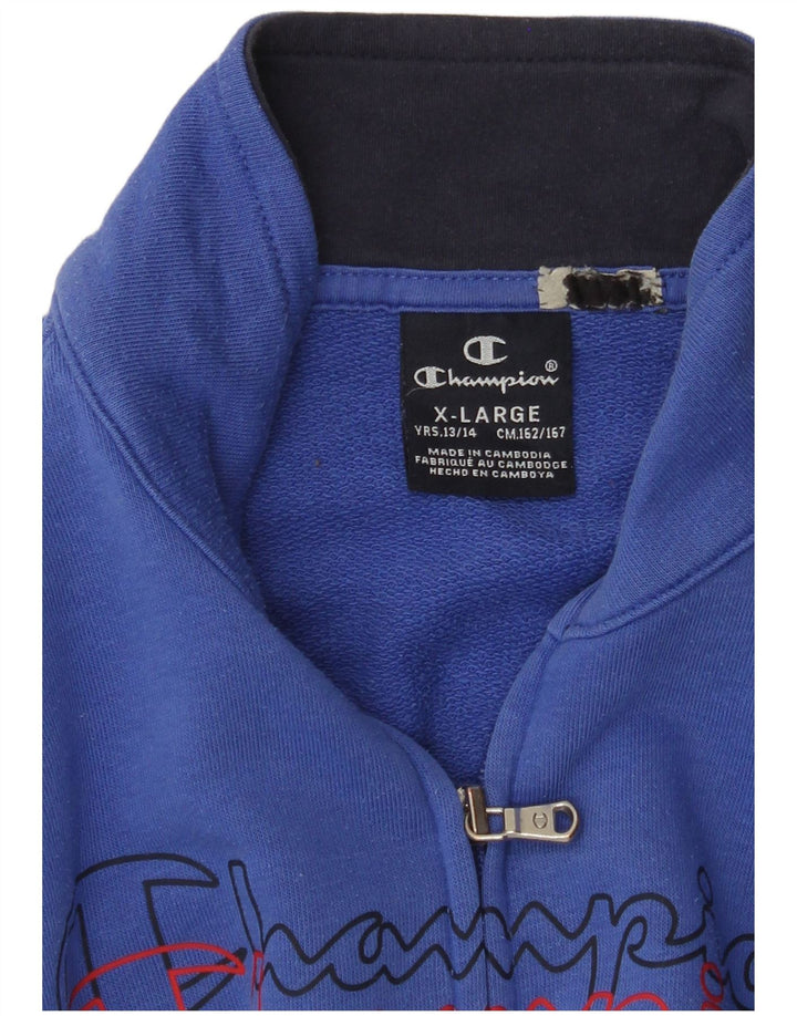 CHAMPION Veste de survêtement graphique pour garçon 13-14 ans XL Bleu