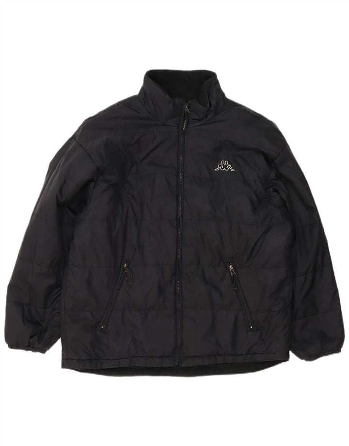 Kappa Veste matelassée pour homme UK 40 Large Noir