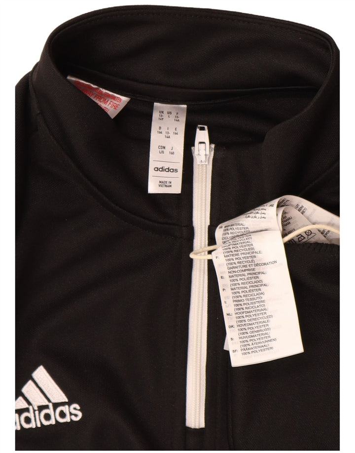 Adidas Haut de Survêtement Aeroready Zip Neck Pull Garçon 13-14 Ans Noir
