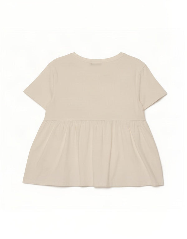 Zara Chemisier Femme Top UK 10 Petit Blanc
