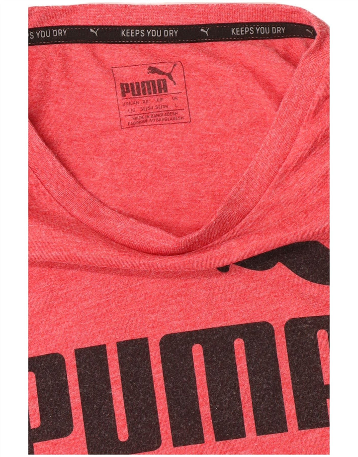 Puma T-Shirt Graphique Homme Grand Rose