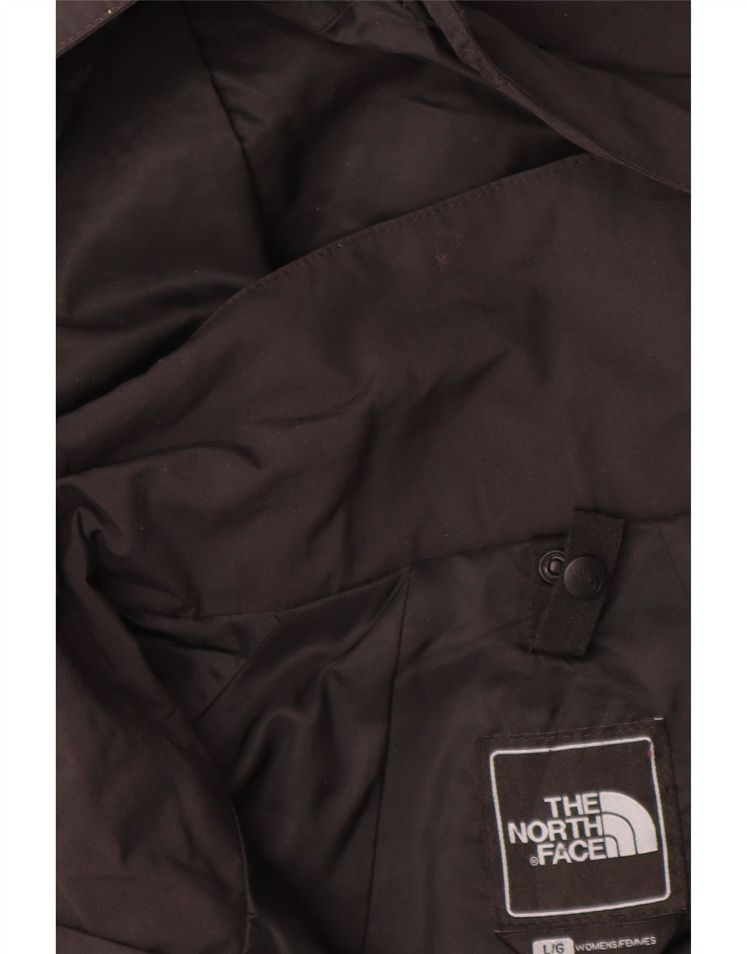 THE NORTH FACE Veste de pluie à capuche Hyvent pour femme UK 16 Large Noir Nylon