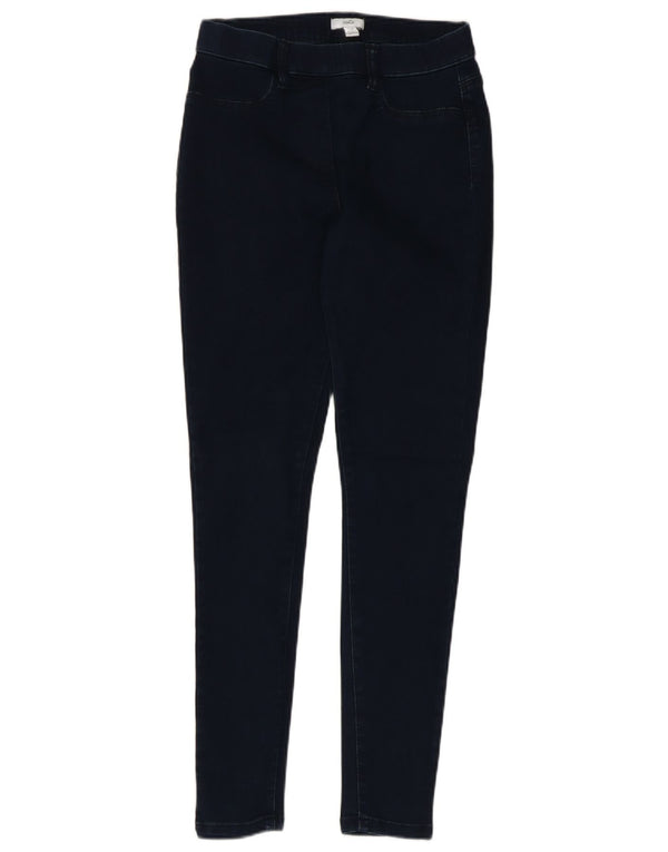 M&Co Jean skinny pour femme UK 10 Small W26 L28 Bleu marine Coton