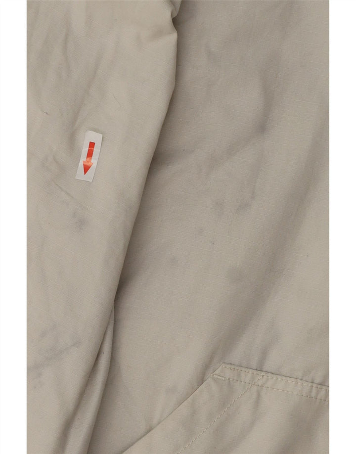 Zara Veste Bomber Homme UK 40 Large Nylon Blanc