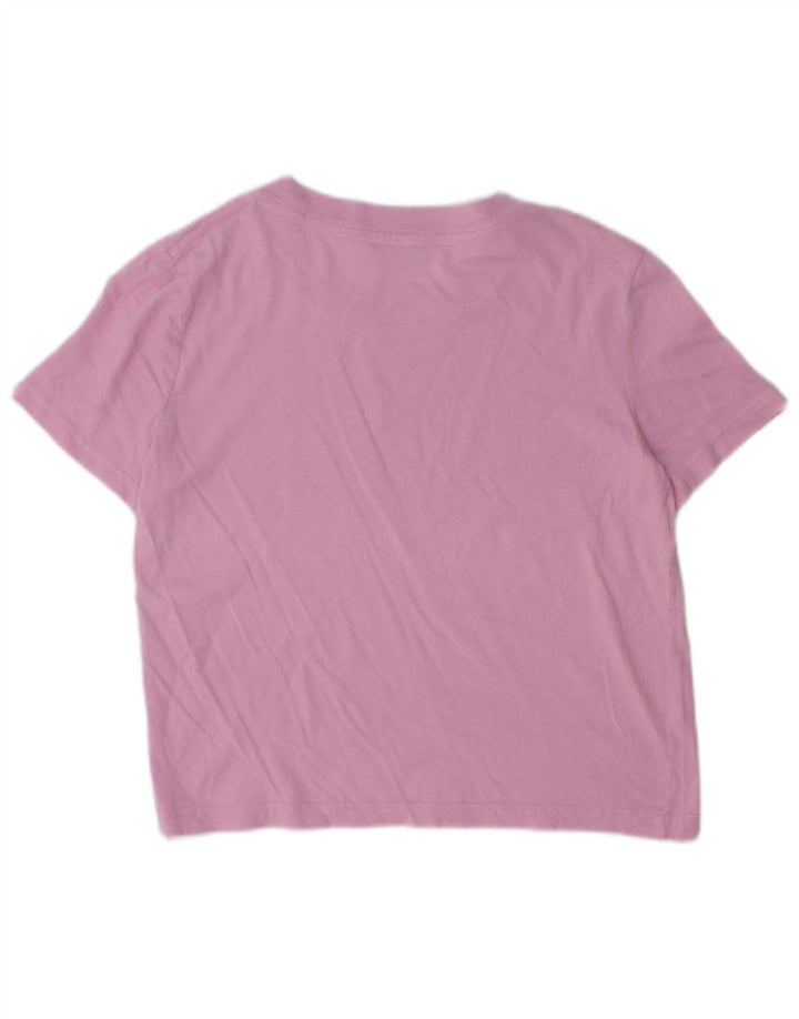 Zara Womens Crop T-Shirt Top UK 10 Petit Rose
