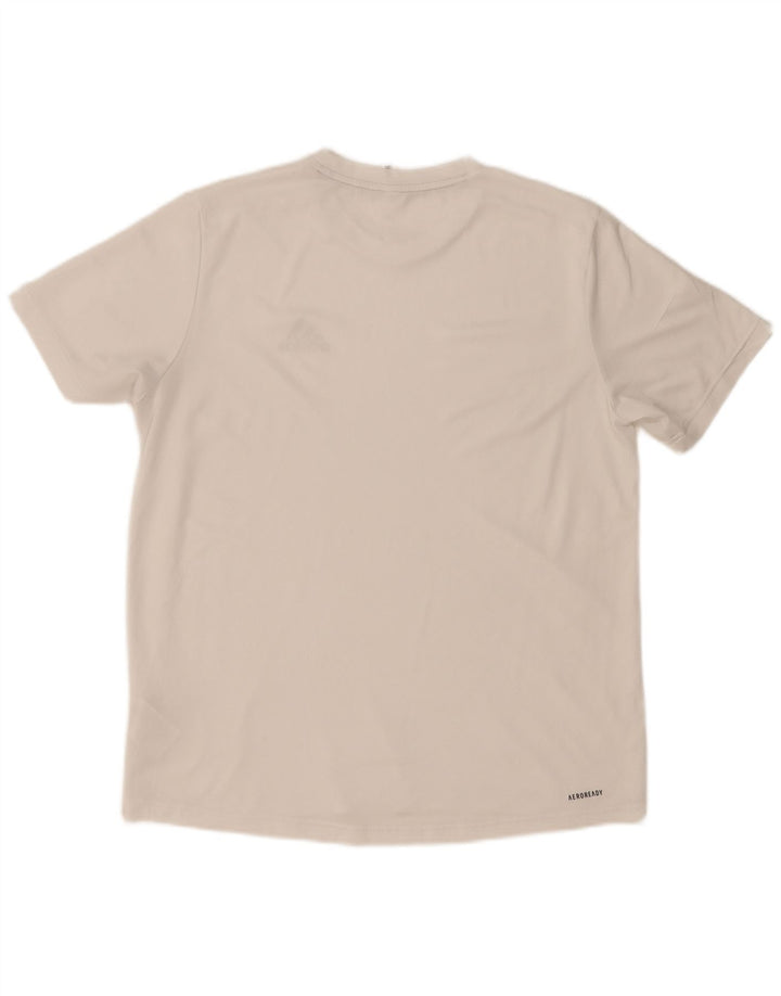 Adidas Hommes Aeroready T-Shirt Haut Moyen Blanc Polyester