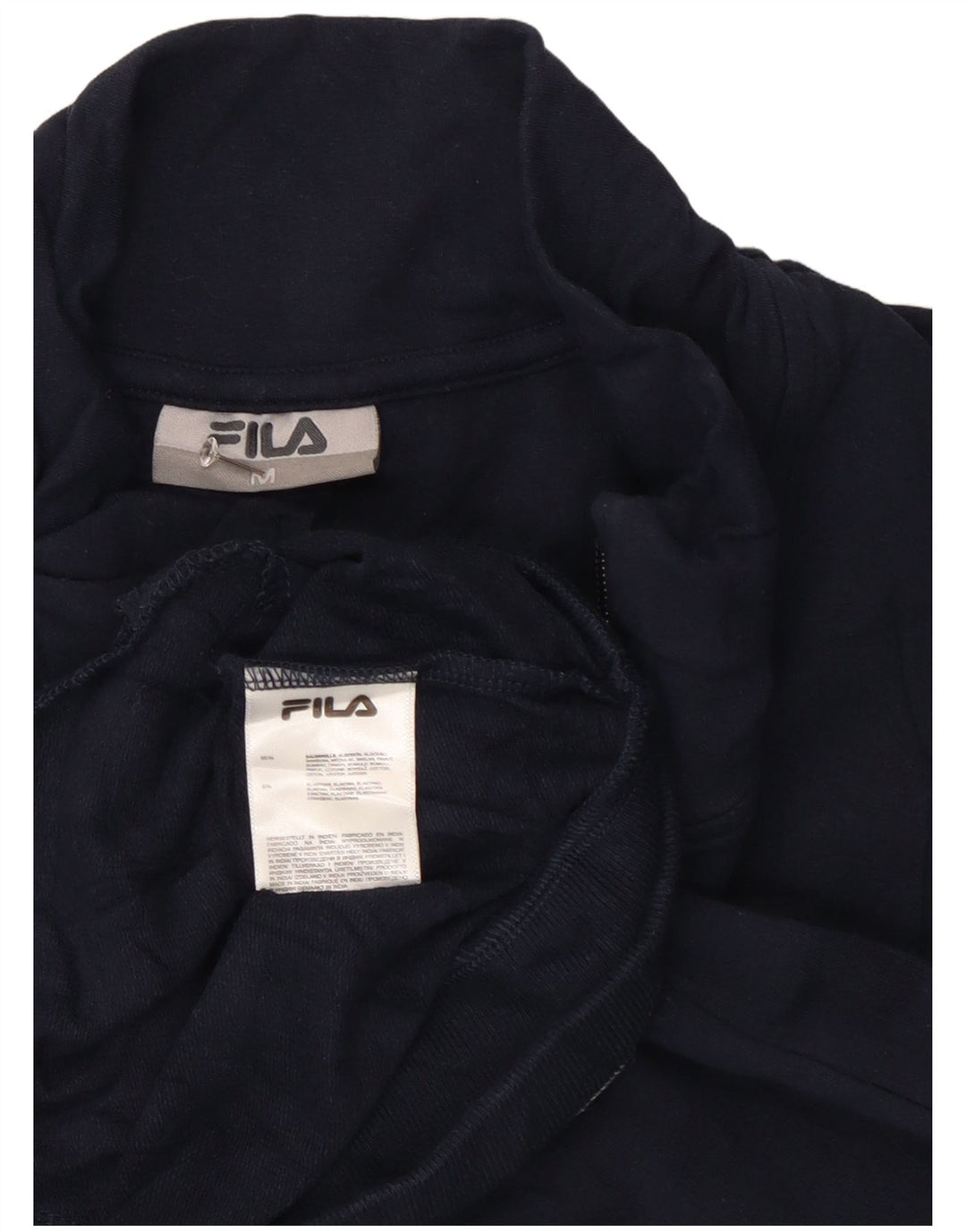 Fila Veste de survêtement pour homme en coton color block bleu marine moyen
