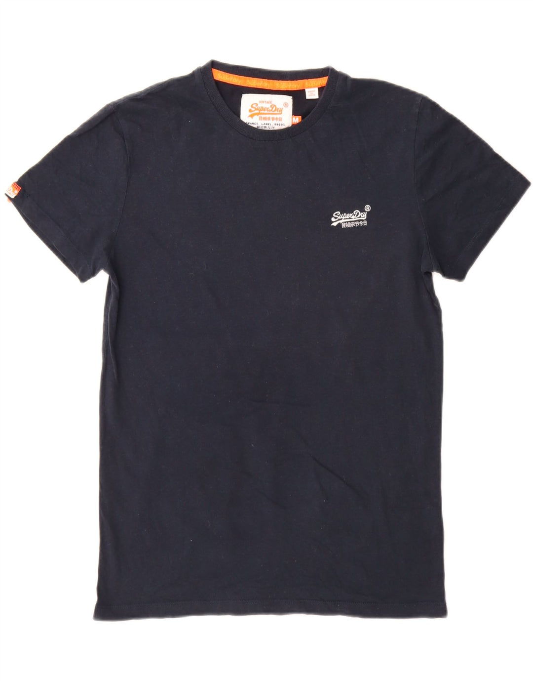 Superdry T-Shirt Homme Bleu Marine Moyen Coton