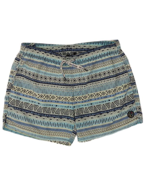Maui and Sons Short de bain homme 2XL bleu géométrique polyamide