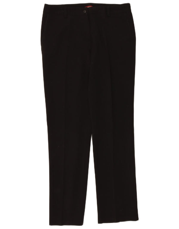 Carrera Womens Straight Chino Trousers W34 L34 Black Viscose