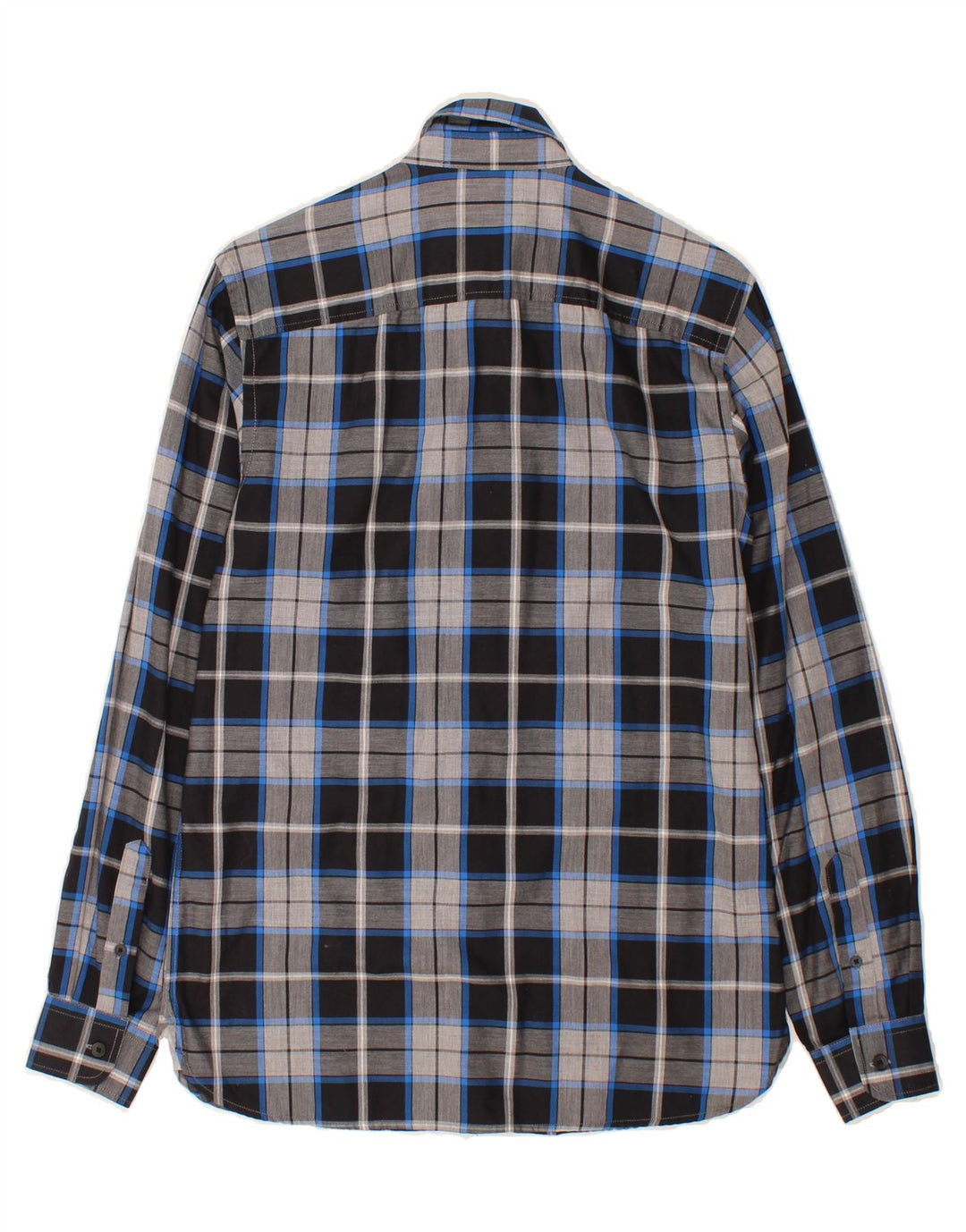 JACK & JONES Mens Tailored Shirt Small Grey Check Cotton Vintage Jack & Jones and Second-Hand Jack & Jones from Messina Hembry 