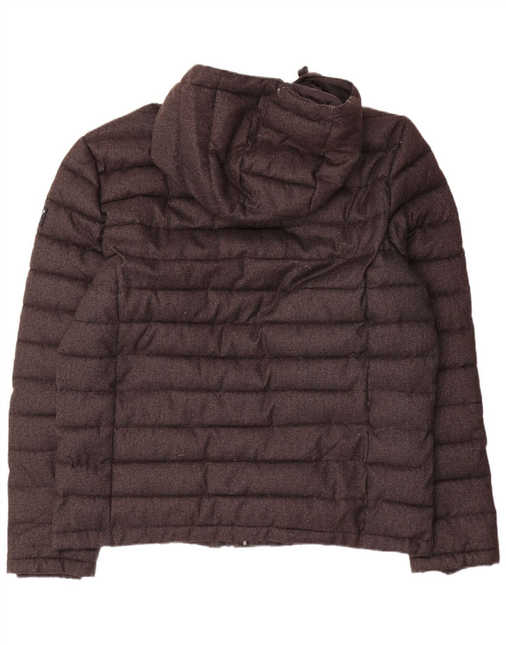 Superdry Veste matelassée à capuche pour hommes UK 46 3XL Gris Polyester