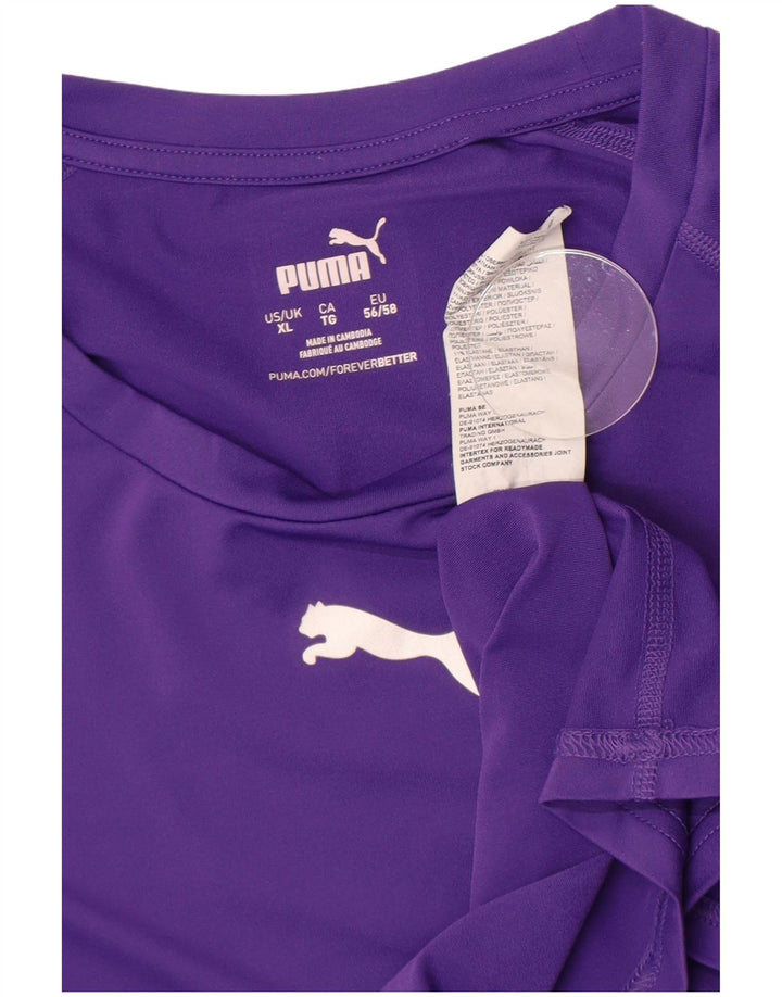 Puma Haut à manches longues pour femme UK 18 XL Violet Polyester