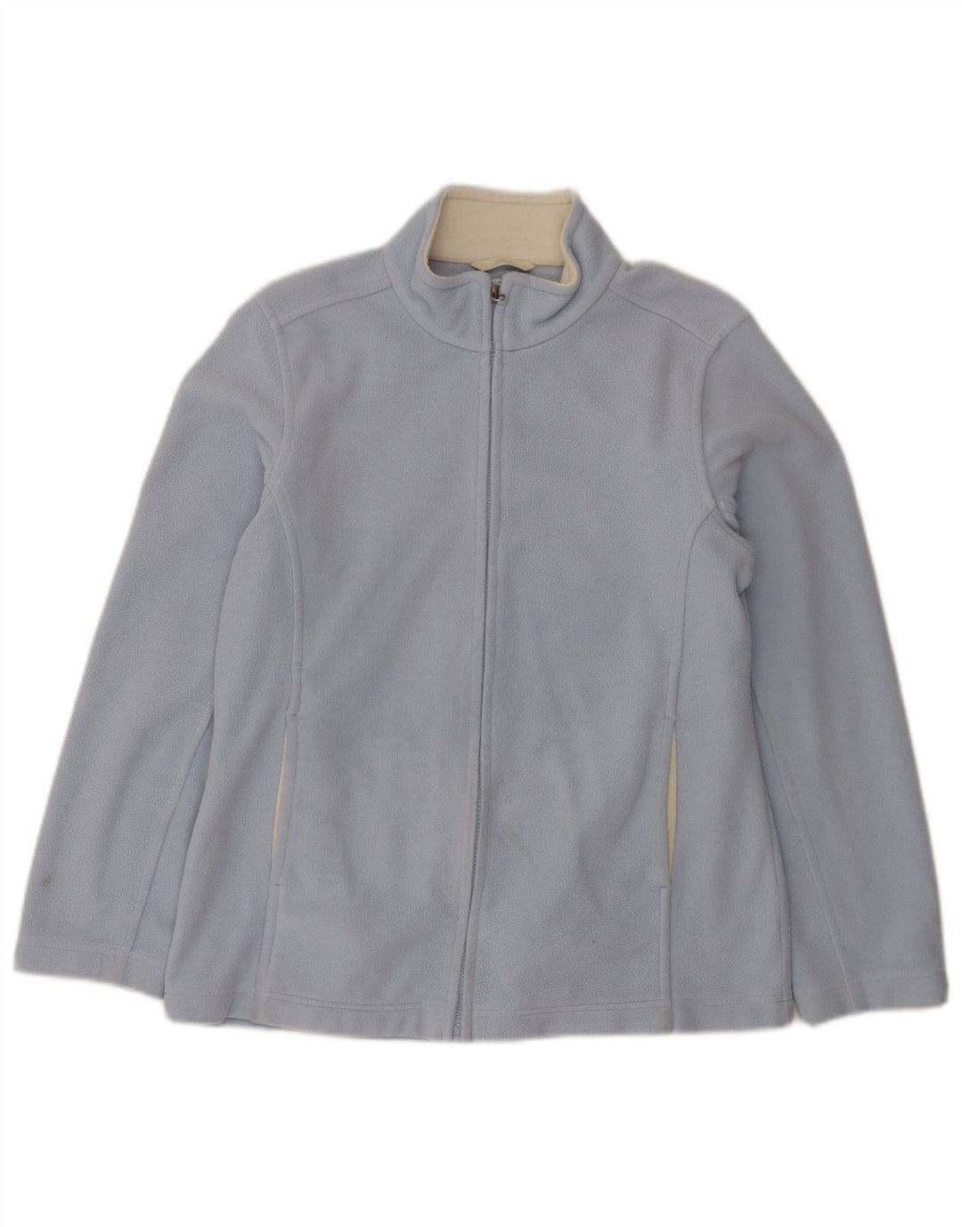 Marks & Spencer Veste polaire surdimensionnée pour femme UK 10 Small Bleu Polyester