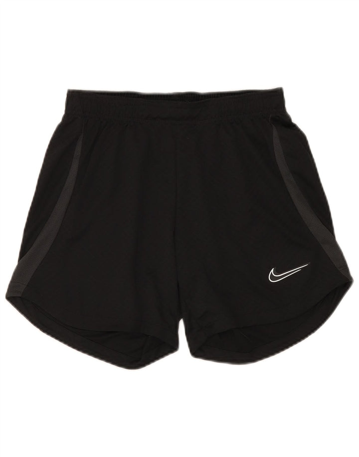 Nike Short de sport Dri Fit pour femme UK 8 Small Noir Polyester