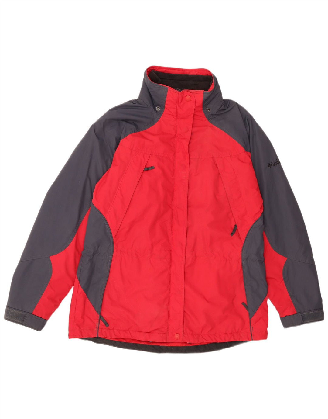Columbia Veste de Pluie Femme UK 16 Large Bleu Marine Colorblock Polyester
