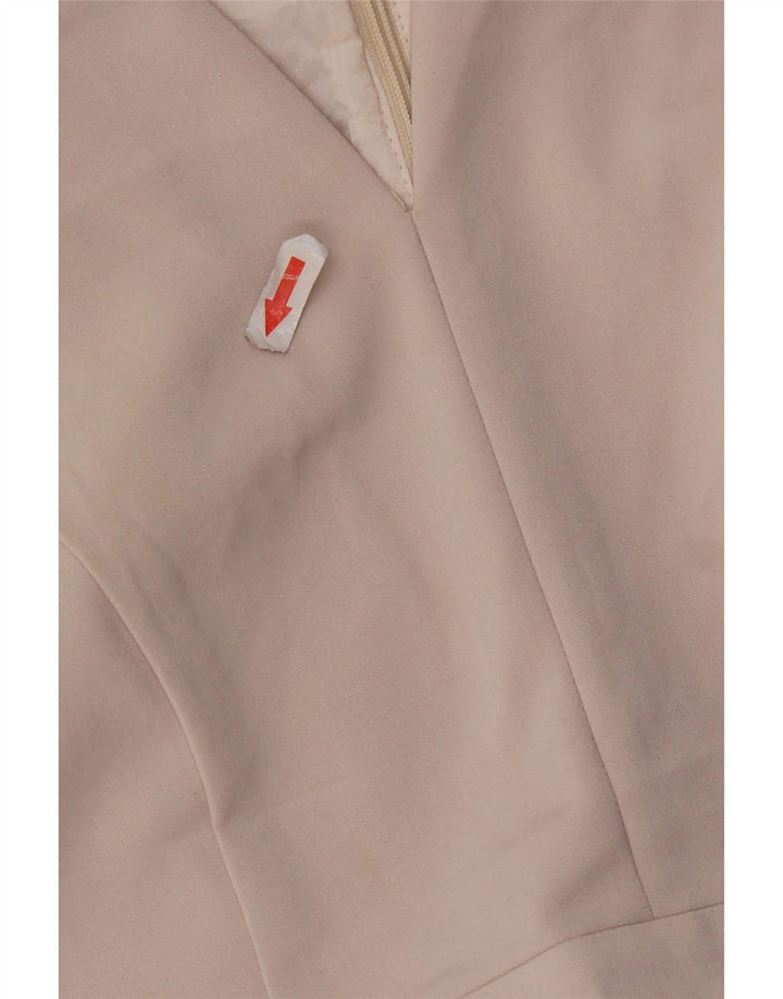 Phase Eight Robe fourreau sans manches pour femme UK 44 Acétate marron moyen