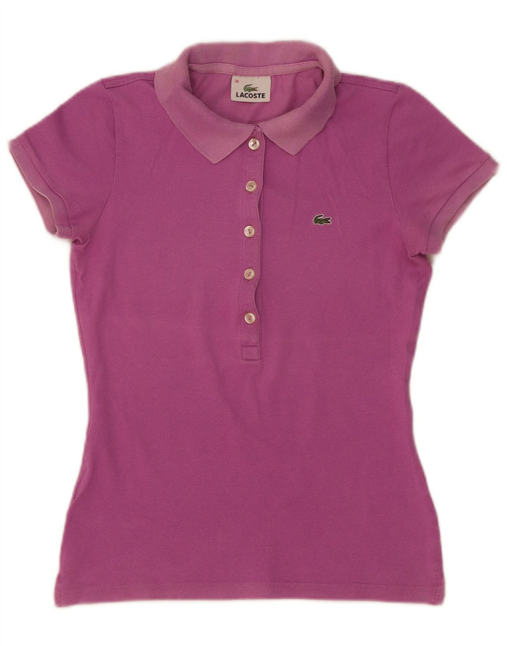 Lacoste Polo Femme Taille 36 Petit Rose Coton