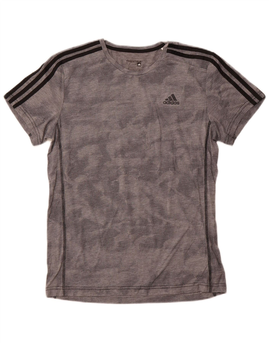 ADIDAS T-Shirt Climalite Homme Gris Moyen à Pois Polyester