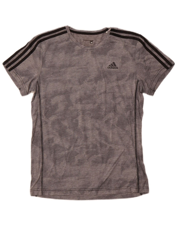 ADIDAS T-Shirt Climalite Homme Gris Moyen à Pois Polyester