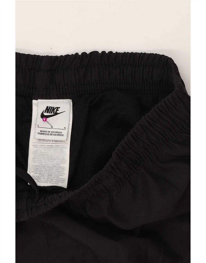 Nike Pantalon de survêtement graphique pour homme Pantalon de jogging Large Noir Polyester
