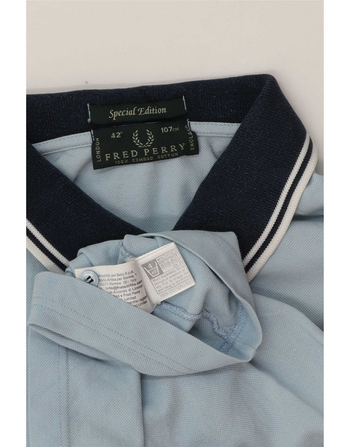 Fred Perry Polo Rugby Homme Bleu Moyen Rayé Coton