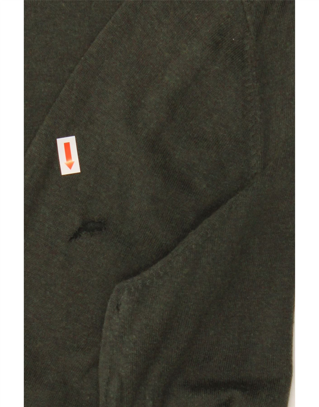 MASSIMO DUTTI Pull col rond homme grand coton kaki