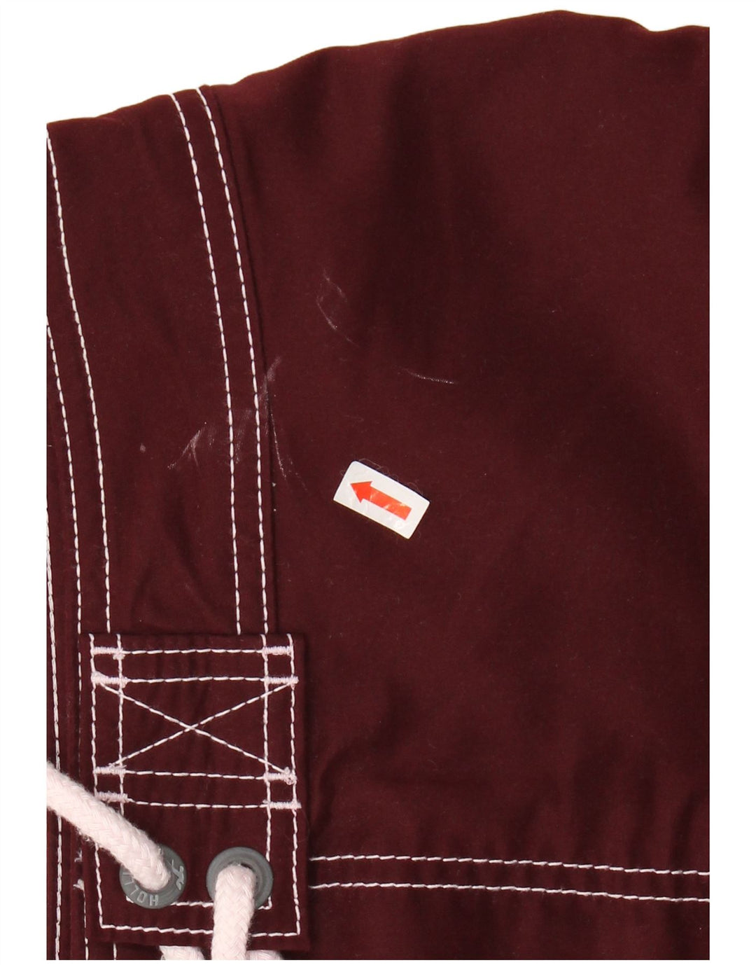 HOLLISTER Short de bain homme Polyester bordeaux moyen