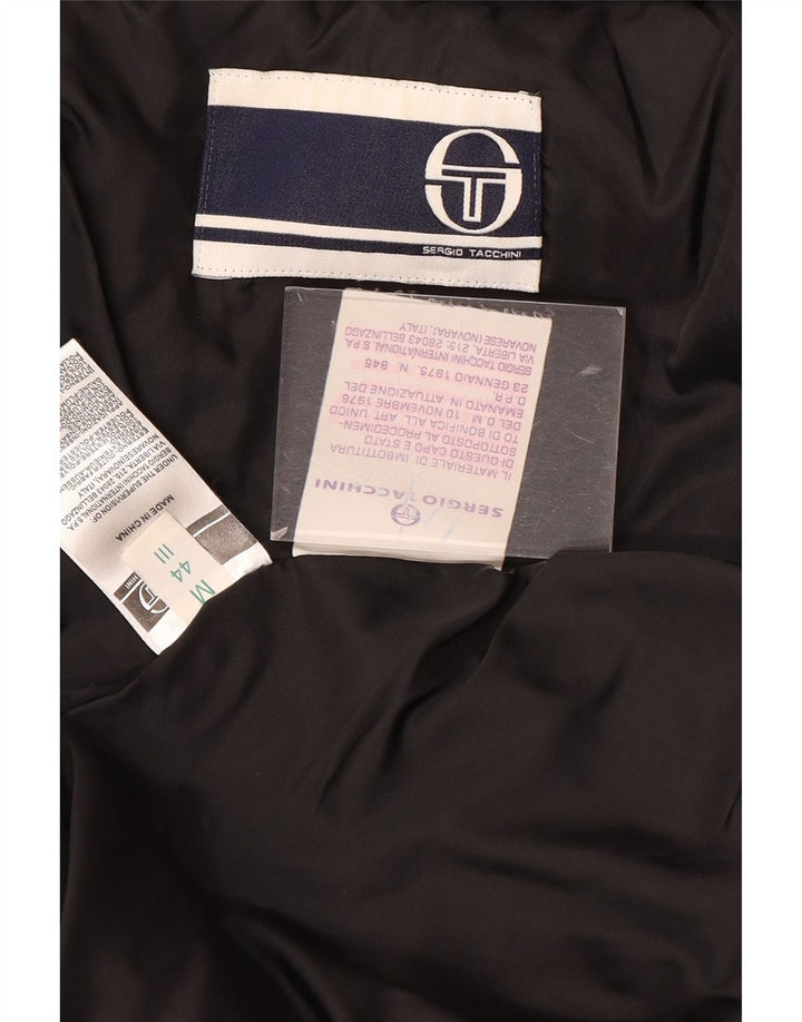 Sergio Tacchini Veste matelassée à capuche pour femme IT 44 Polyester noir moyen