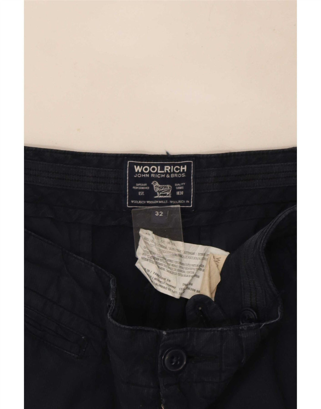 Woolrich Short Casual Homme W32 Bleu Marine Moyen