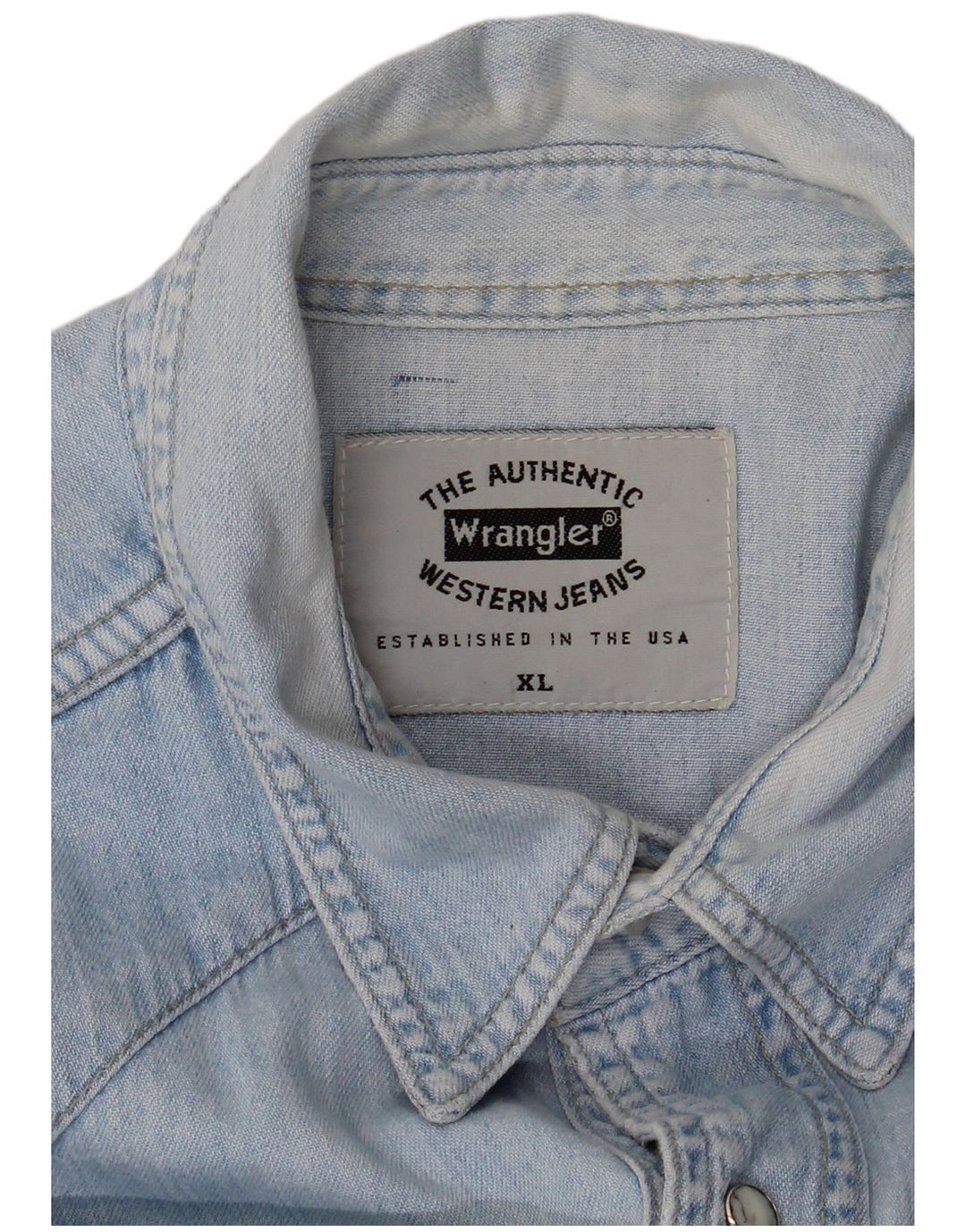 Wrangler Chemise en Jean Homme XL Bleu Coton