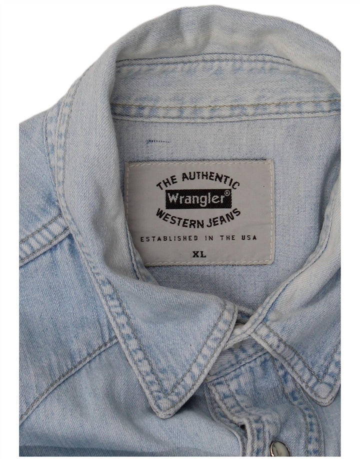 Wrangler Chemise en Jean Homme XL Bleu Coton