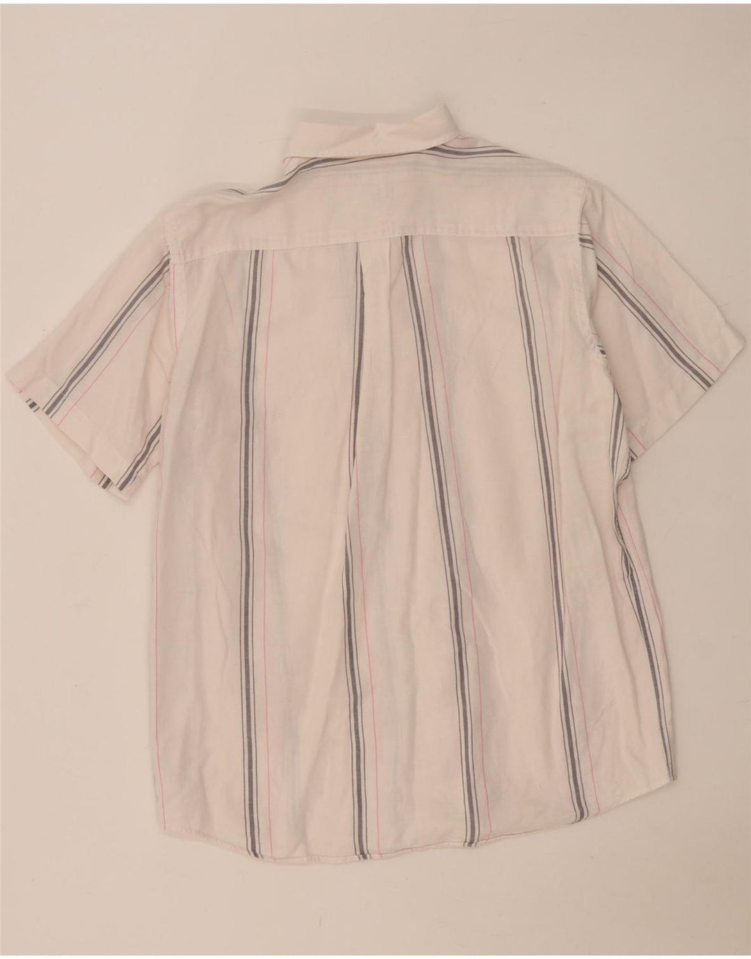Murphy & Nye Chemise à manches courtes pour homme XL Blanc rayé