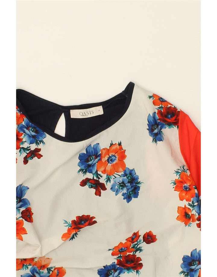 OASIS Womens Blouse Top UK 12 Medium Multicoloured Floral Polyester Vintage Oasis and Second-Hand Oasis from Messina Hembry 