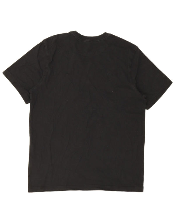 Nike T-shirt graphique pour homme en coton noir moyen