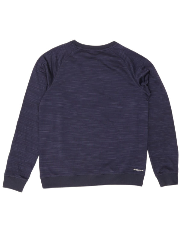 Adidas Sweat-shirt pour garçon 14-15 ans Bleu marine Taille L