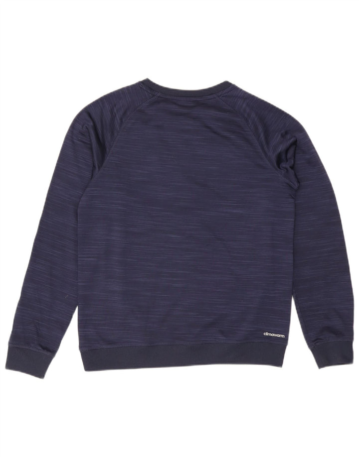 Adidas Sweat-shirt pour garçon 14-15 ans Bleu marine Taille L