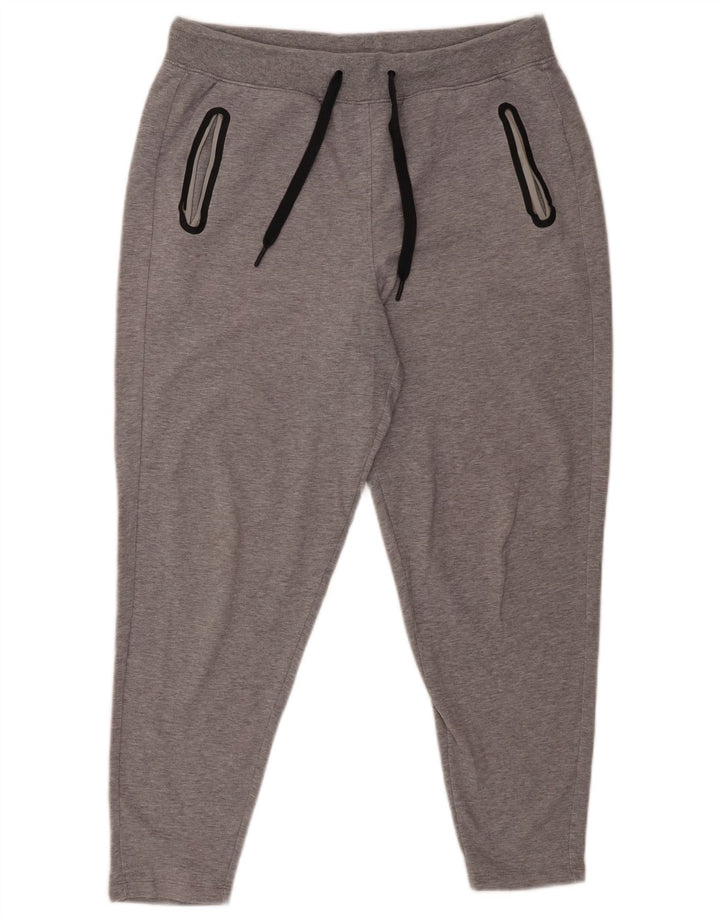 Marks & Spencer Pantalon de survêtement court pour femme UK 12 Gris moyen Coton