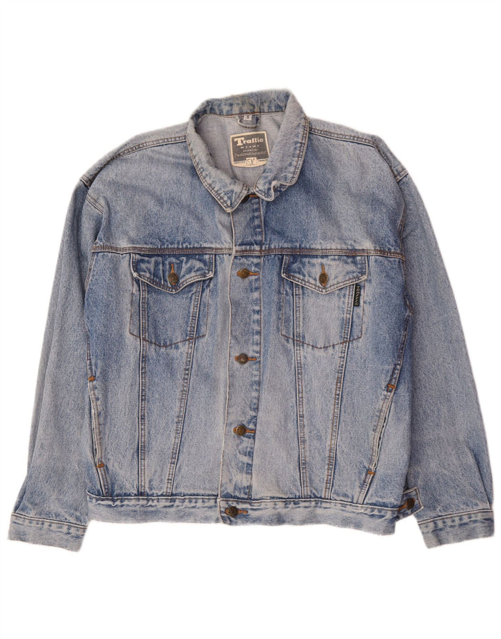 Traffic Veste en Jean Homme UK 42 XL Bleu Coton