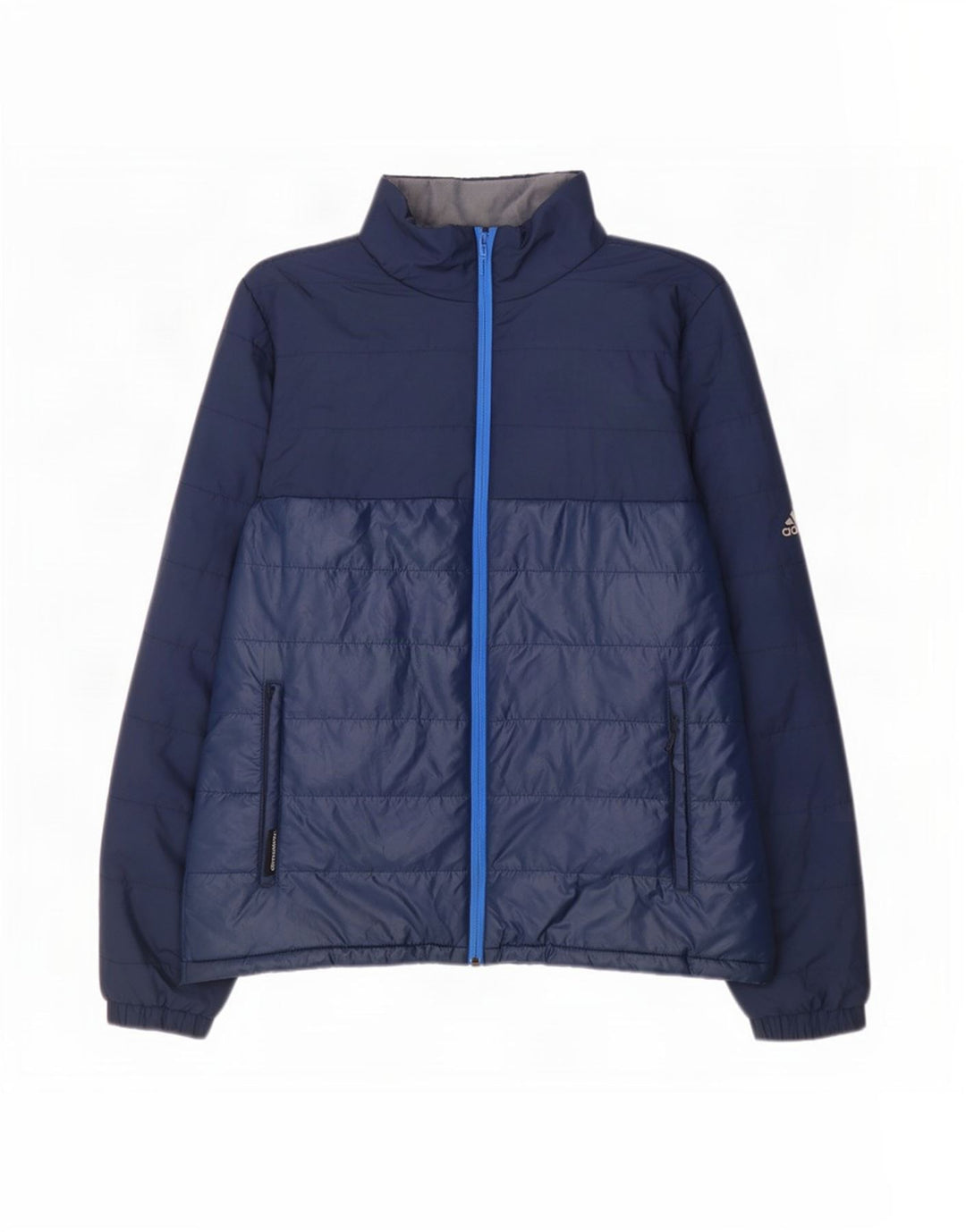 Adidas Veste matelassée pour homme UK 40 Large Bleu Marine Polyester
