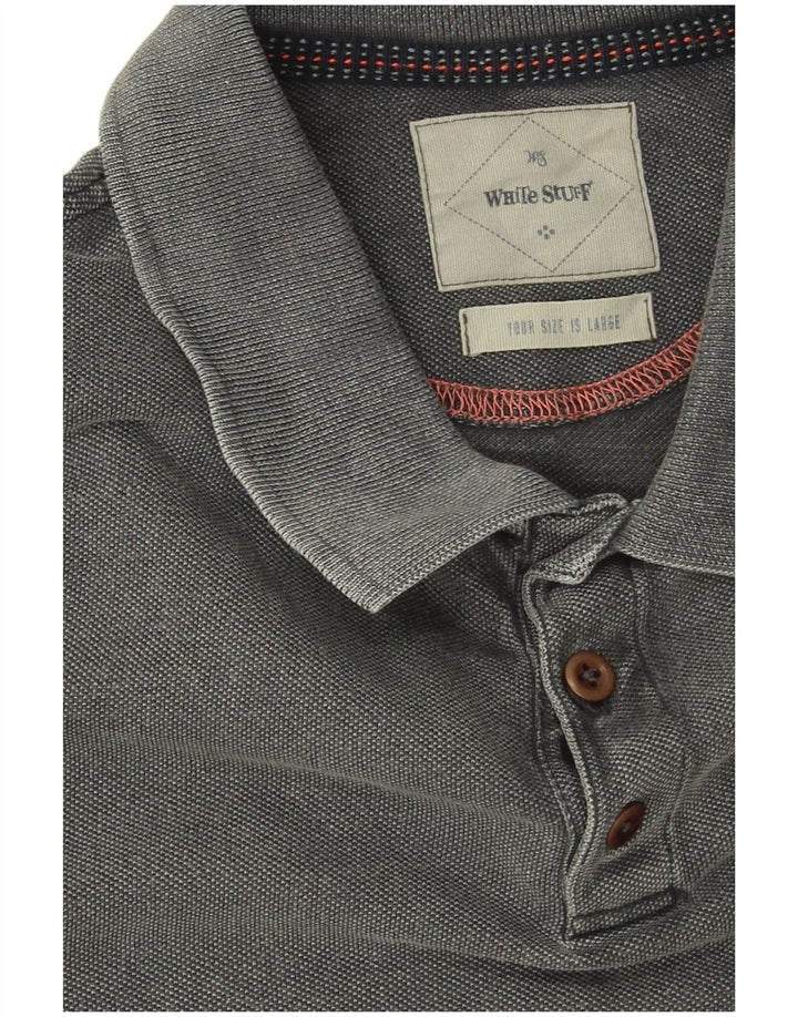 Polo White Stuff Homme Large Gris Coton