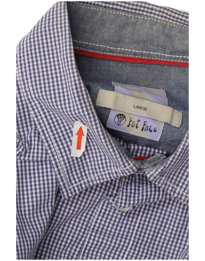 Chemise Regular Fit Homme Fat Face Grand Coton Rayé Bleu