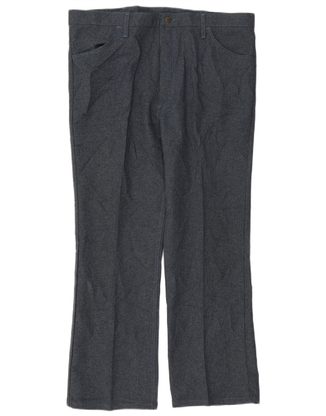 Wrangler Pantalon de Costume Droit Homme W42 L30 Bleu Marine Polyester