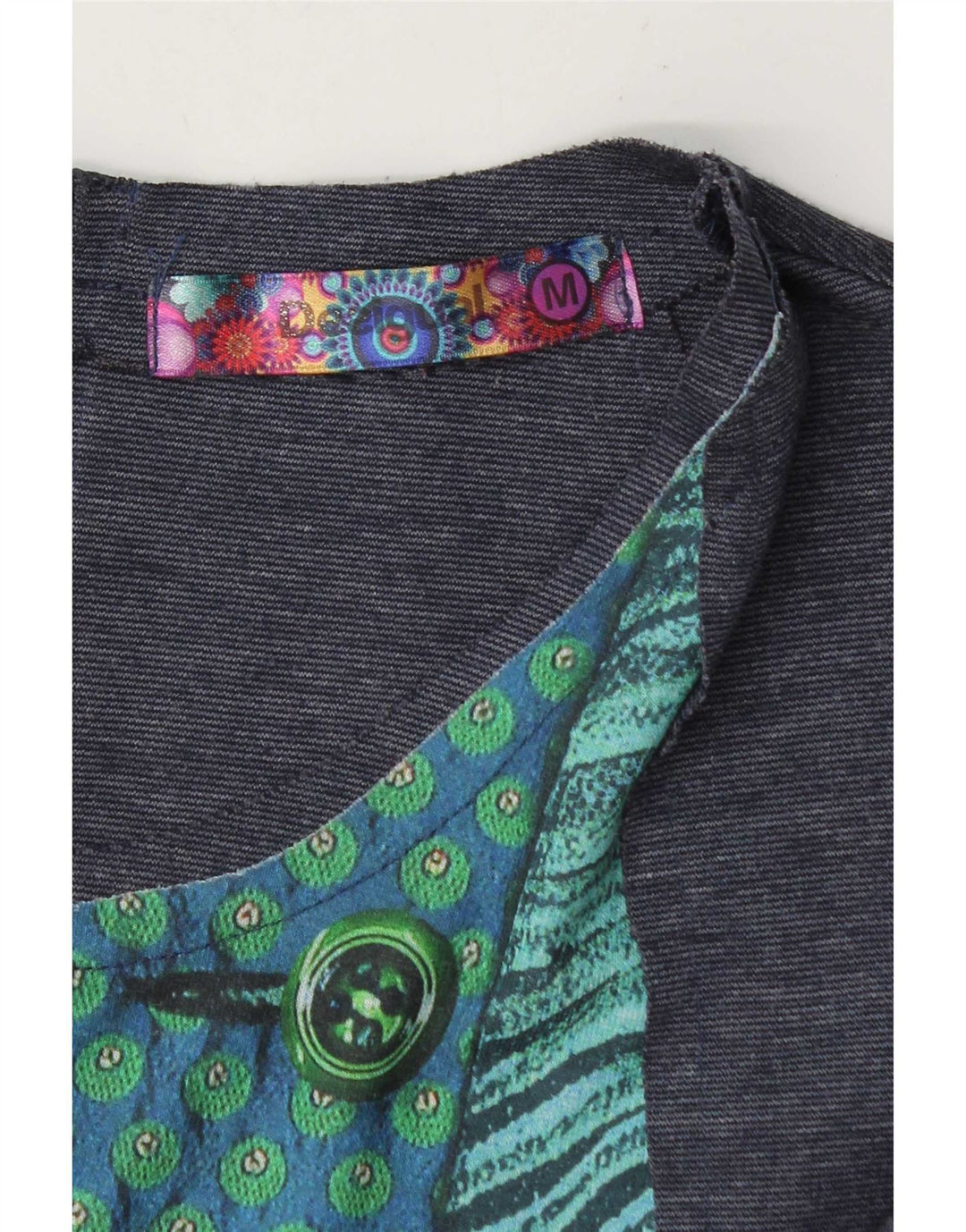 Desigual Robe fourreau pour femme UK 44 Bleu moyen géométrique