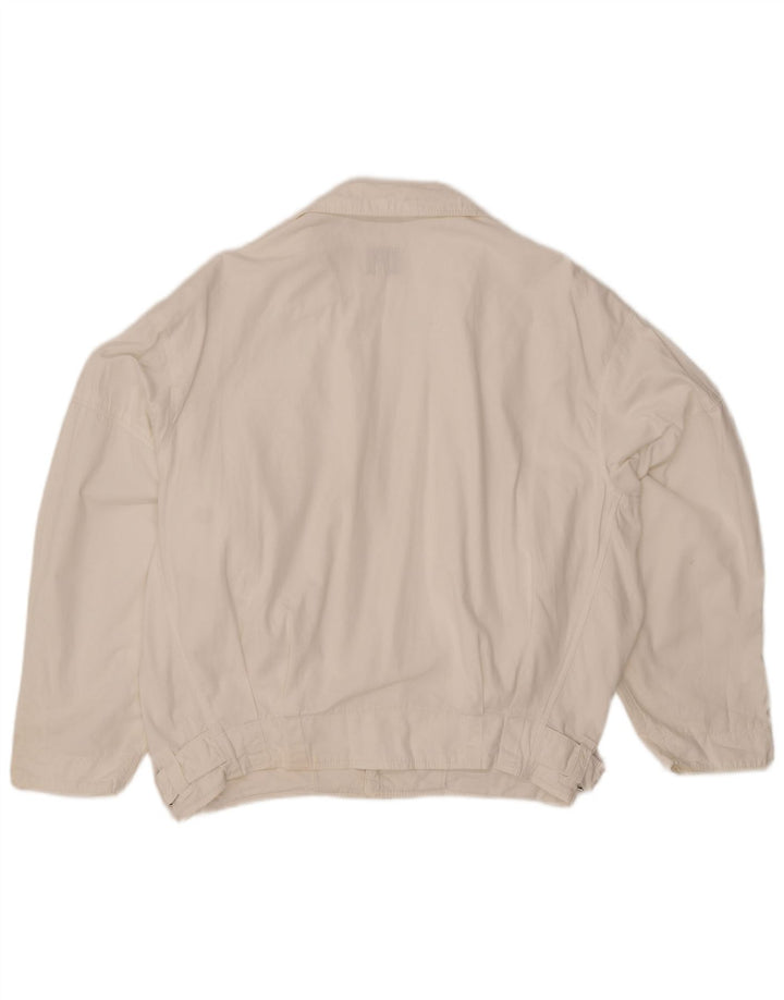 Rifle Mens Bomber Jacket UK 42 XL Blanc