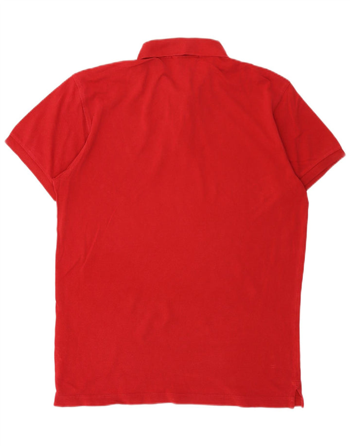 GANT Polo ajusté homme grand rouge coton