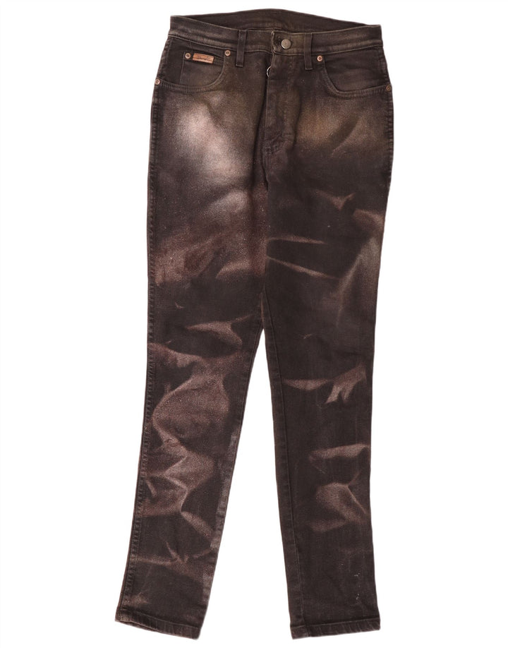 Wrangler Jean Slim Femme W34 L32 Marron Tie Dye