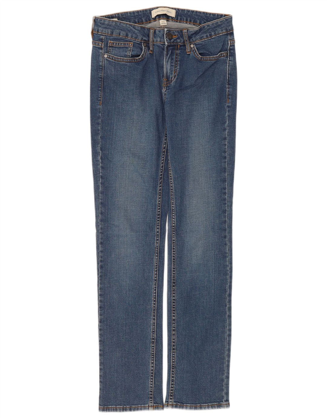 Calvin Klein Jean droit femme W30 L30 bleu
