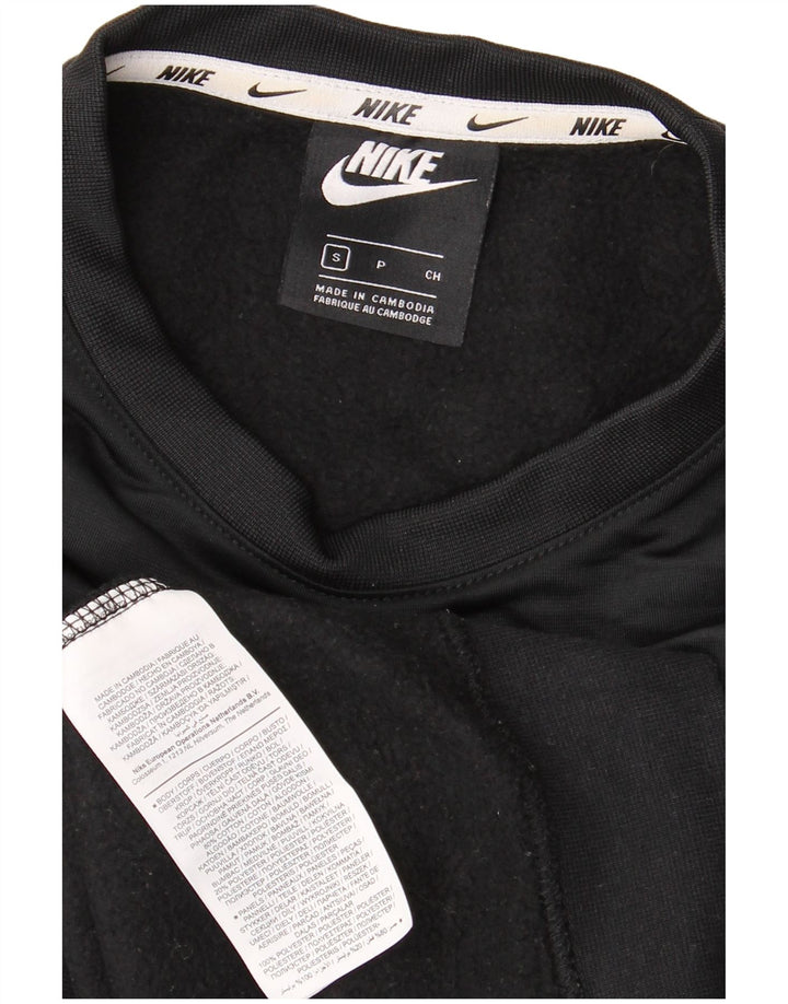 NIKE Sweat-shirt graphique pour hommes Petit coton noir